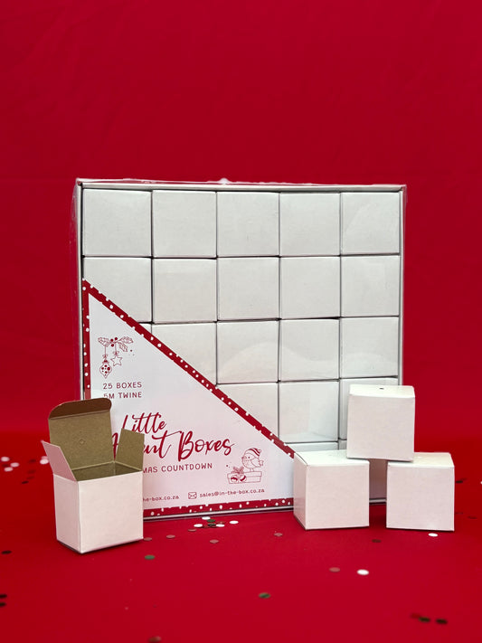 DIY Little Advent Boxes (White)
