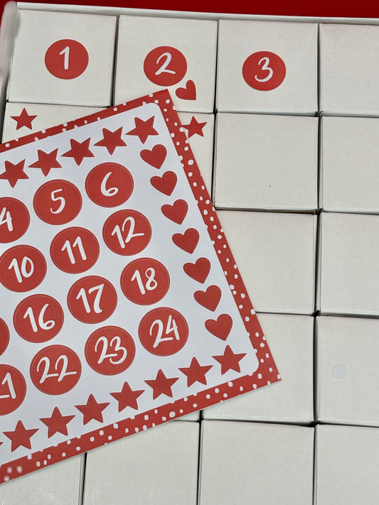 Advent Stickers (Hearts & Stars)