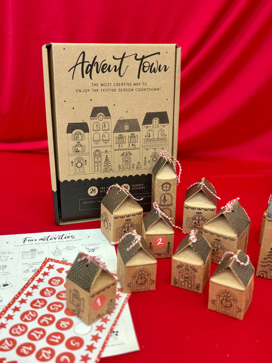 Advent Town (Black on Kraft)