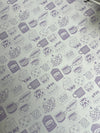 Bento Cake Box (White) 250x250x60mm (Lilac Sips 'n Sweets) (Pack of 10)
