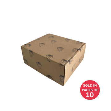 Large Rectangle Shipper Box (252x232x112mm) Protea (Pack of 10)