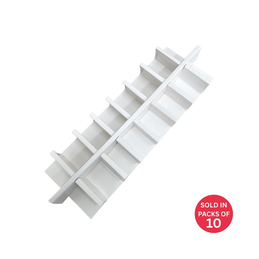 Long Rectangle Chocolate Box INSERTS ONLY (White)