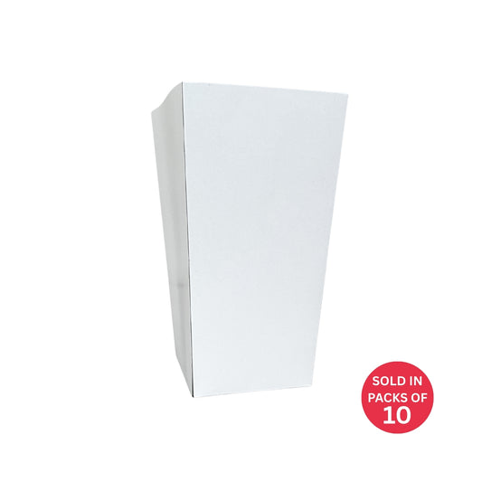 Large White Popcorn Box (Pack of 10)