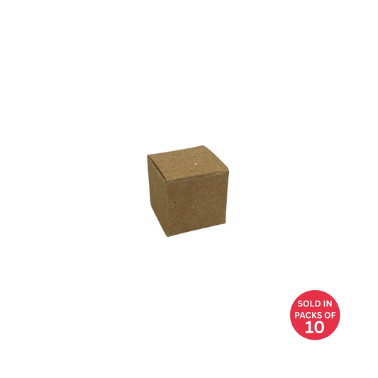 Small Kraft Box 36x36x34mm (Pack of 10)