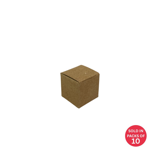 Small Kraft Box 36x36x34mm (Pack of 10)