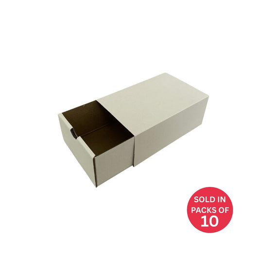 Small White Sliding Gift Box with Sleeve (White)175x117x75mm