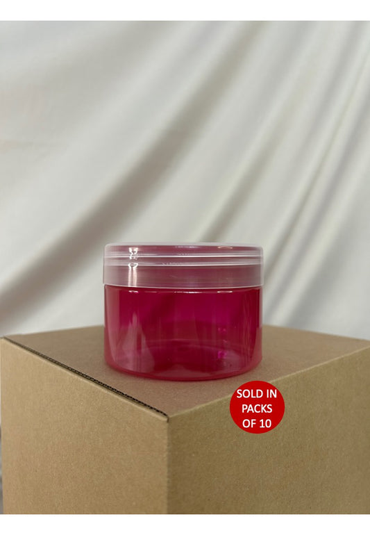 250ml Michelle Jar (PET Magenta) (Complete Set) (Pack of 10)