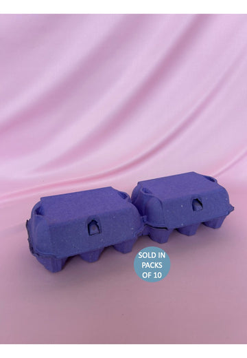 Egg Tray (12's) with Flat Top Fold Over (Purple) (Pack of 10)