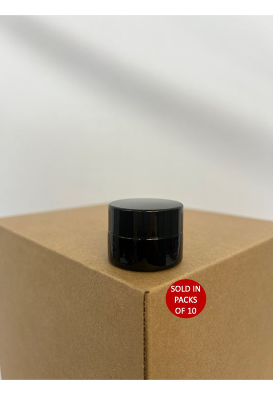 5g Dark Amber Jar (Complete Set) (Pack of 10)