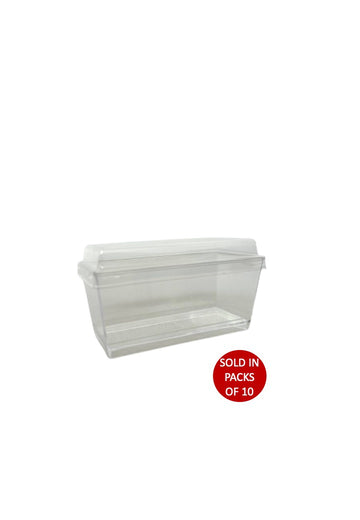Rectangular Dessert Cup with Lid