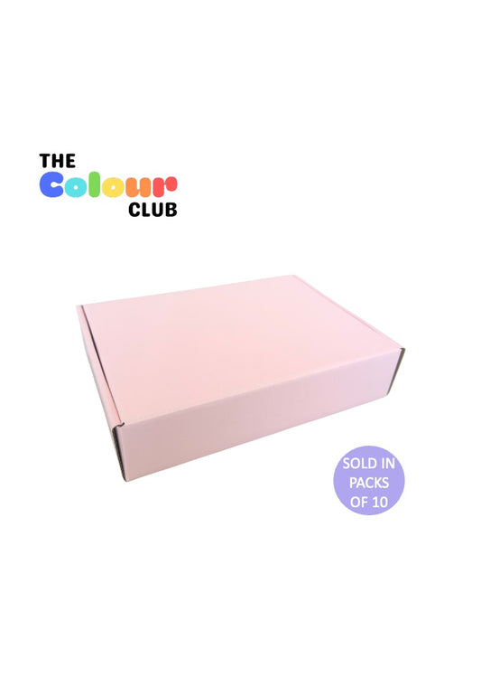 Pale Pink Shipper Box (318x230x72mm) (Pack of 10)