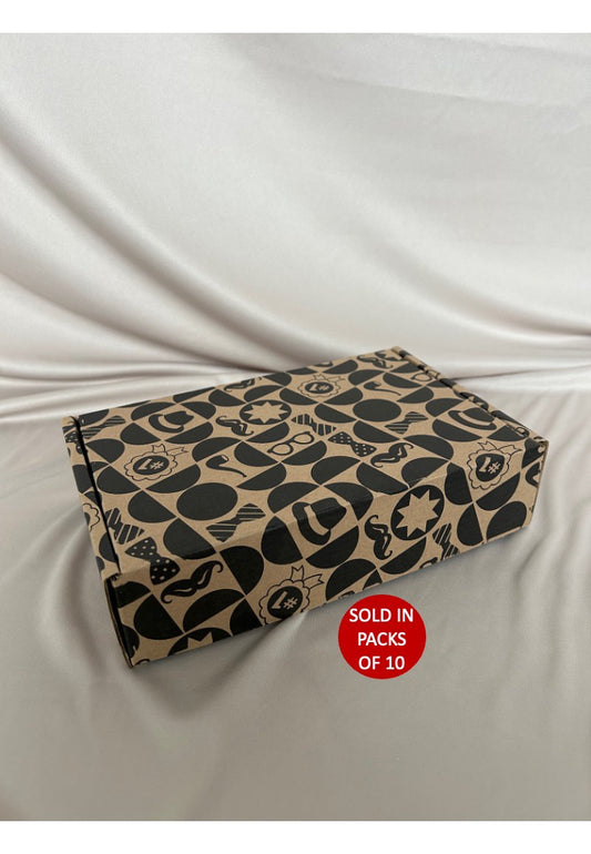 Kraft Shipper Box (237x153x85mm) Black Dapper Dad