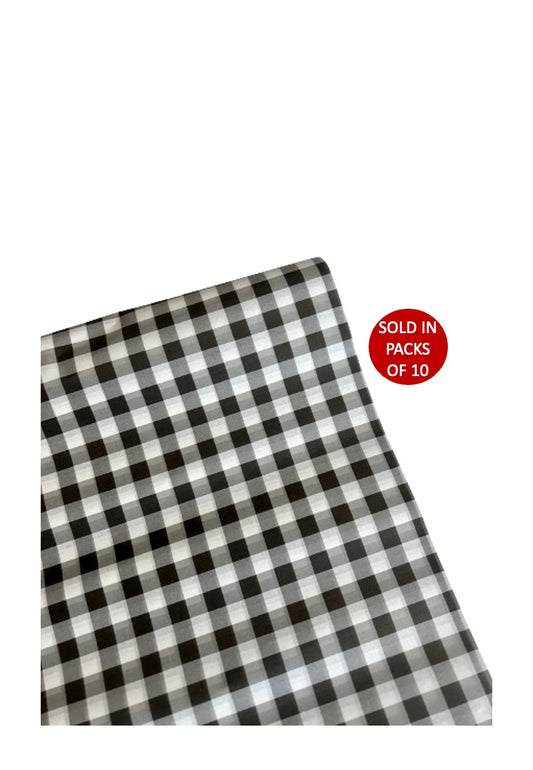 Greaseproof Paper (Black Gingham) 620x420mm