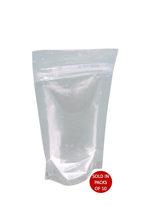 Clear Stand Up Pouch (80x160mm) (Pack of 10)