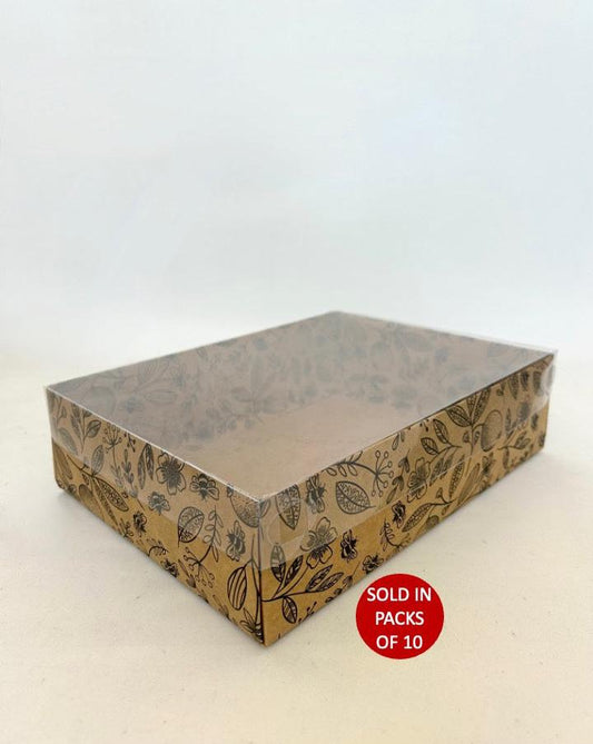 Kraft Hamper Box (300x330x80mm) Black Citrus Serenade