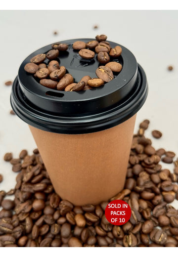 350ml Single Wall Paper Cup (Kraft) (Pack of 10)