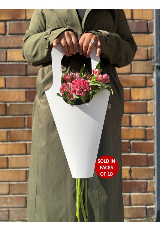 Bloom Buddy White Bouquet Holder 510x260mm (Pack of 10)