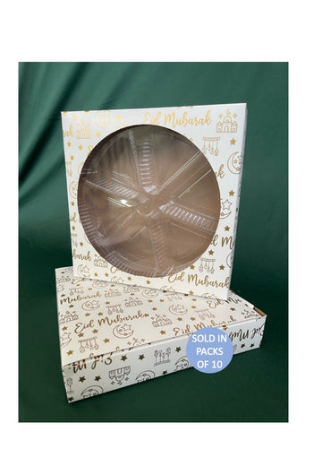 White Peanut Wheel (Gold Eid Mubarak) (Pack of 10)