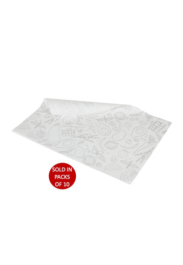 Vegetable Print Greaseproof (420x310mm)