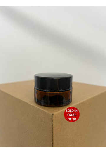 20g Dark Amber Jar (Complete Set) (Pack of 10)