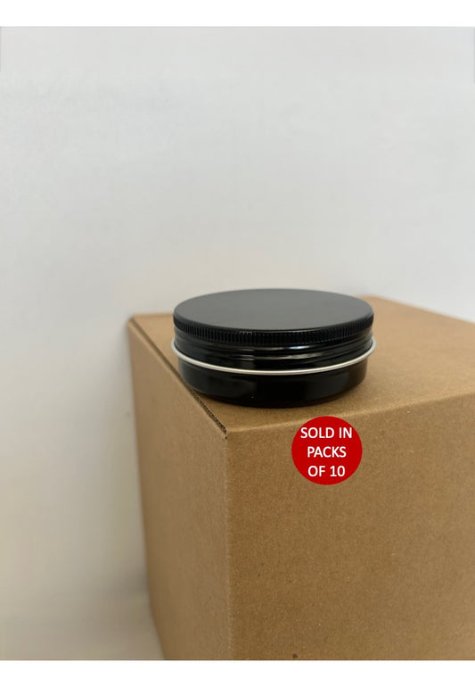 60g Aluminium Tin (Black)(Pack of 10)