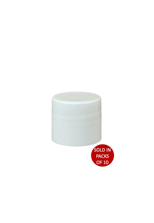 White Smooth Cap 18/415 (Pack of 10)