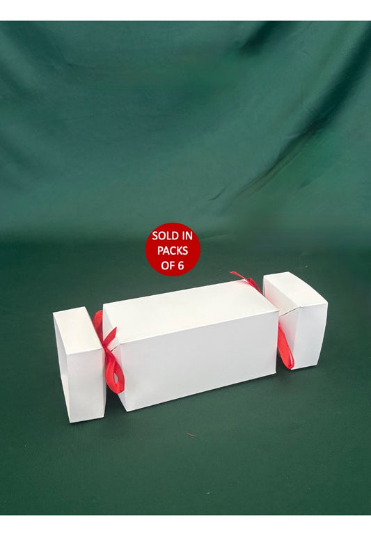 White Jumbo Cracker Box 155x75x75mm (Pack of 6)