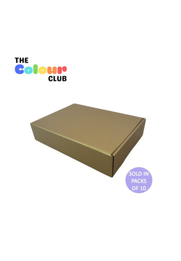 Gold Shipper Box (318x230x72mm) (Pack of 10)