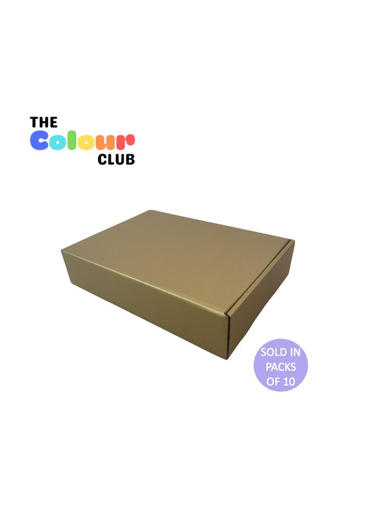 Gold Shipper Box (318x230x72mm) (Pack of 10)
