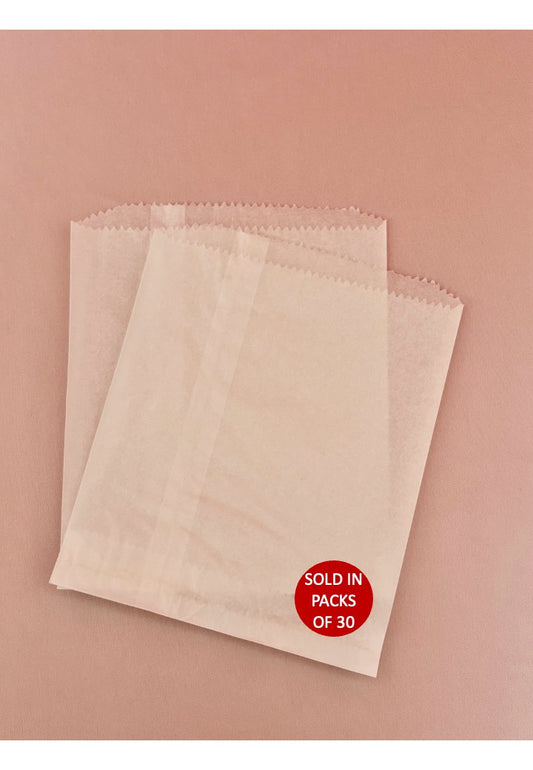 Greaseproof Bag - Sandwich (16.8x18.5cm) (Pack of 30)