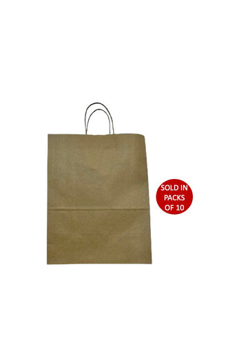 Medium Twisted Handle Carrier Bag 280x150x360mm (Pack of 10)