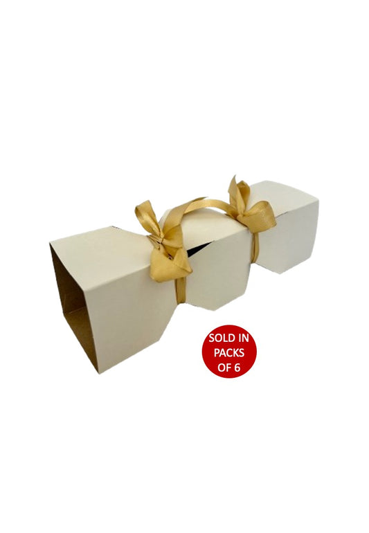 Rectangular Cracker (White) 85x60x70mm (Pack of 6)
