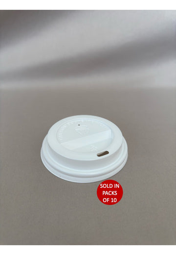 Sip Lid (350ml & 500ml) (White) (Pack of 10)