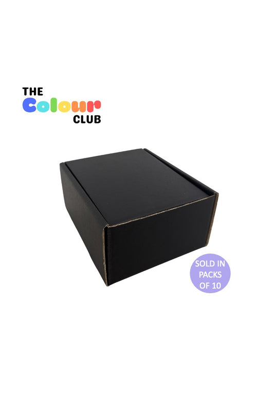 Black Shipper Box (137x170x80mm) (Pack of 10)