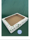 White Biscuit Box (Green Desert Dreams) 275x205x45mm (Pack of 10)