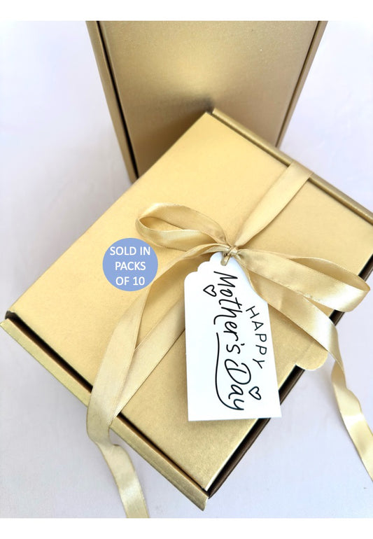 Happy Mother's Day Gift Tag (Black on White) (Pack of 10)