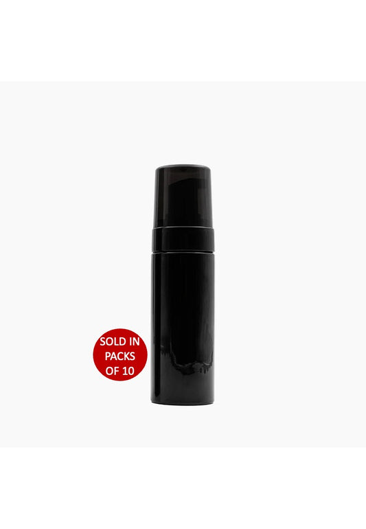 150ml Foam Bottle with Closure (Black) (Pack of 10)
