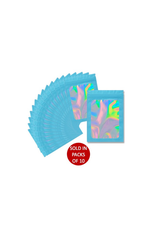 Mylar Pouch 150x100mm (Blue) (Pack of 10)