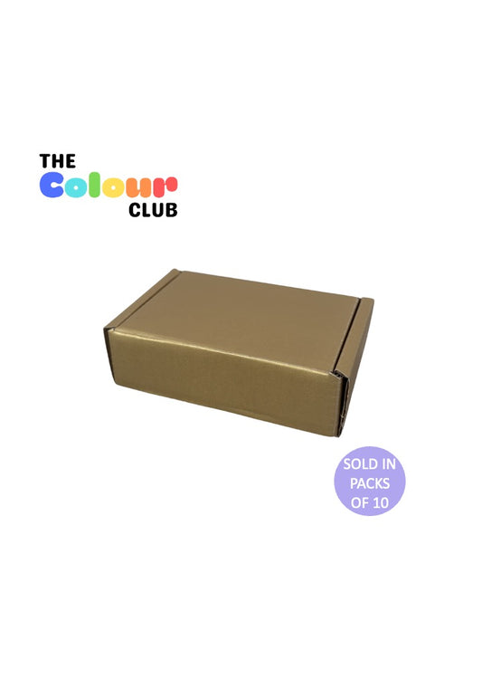 Gold X-Small Shipper Box (113x76x36mm) (Pack of 10)