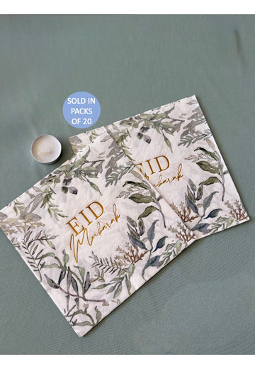 Eid Serviette (Greenery) (Pack of 10)
