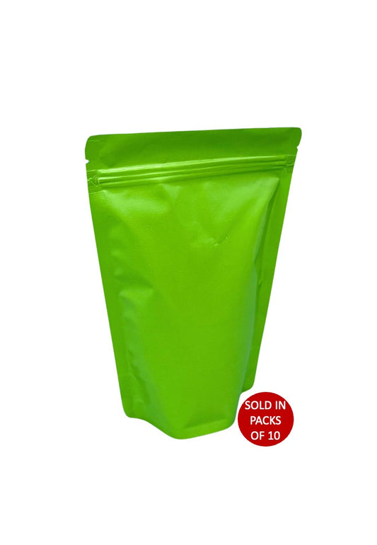 Green Stand Up Pouch (135x215mm) (Pack of 10)