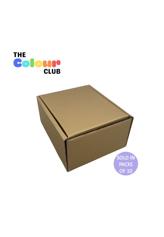 Gold Shipper Box (137x170x80mm) (Pack of 10)