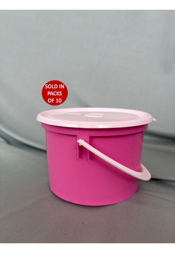 1L Pink Bucket (Pack of 10)