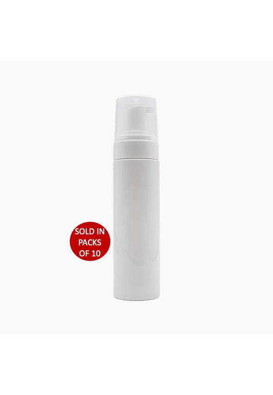 150ml Foam Bottle with Closure (White) (Pack of 10)