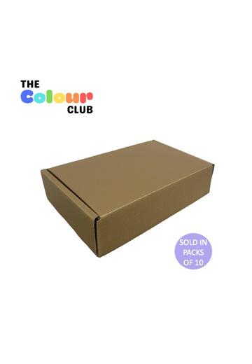 Gold Shipper Box (237x153x58mm) (Pack of 10)