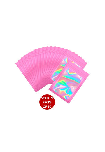 Mylar Pouch 150x100mm (Pink) (Pack of 10)