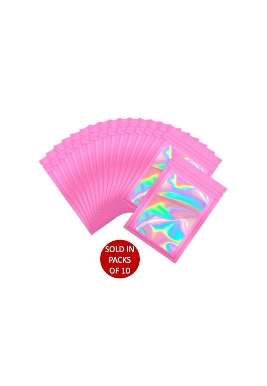 Mylar Pouch 150x100mm (Pink) (Pack of 10)