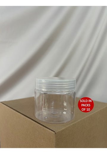 150g PET Clear Ointment Jar (Complete Set) (Pack of 10)