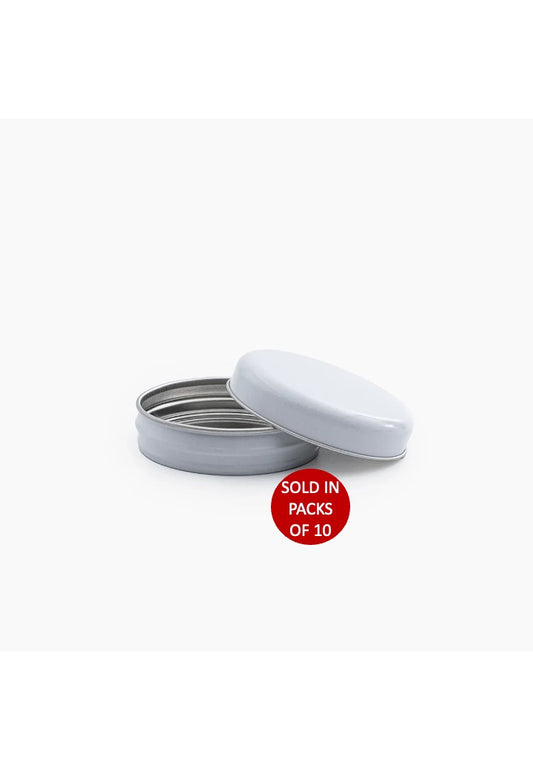 20ml Tin (White) (Pack of 10)
