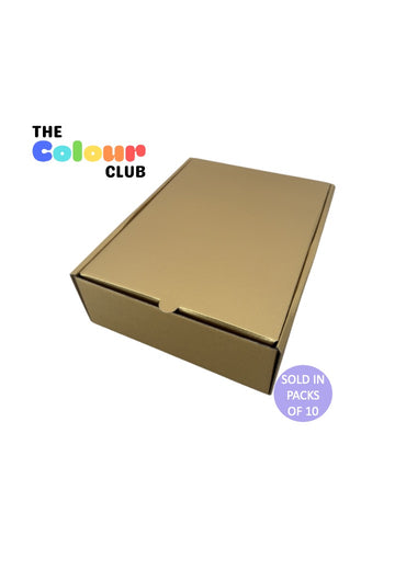 Large Gold Shipper Box (285x226x84mm) (Pack of 10)